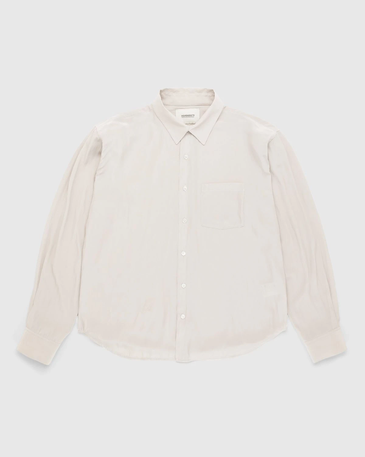 Highsnobiety – Lightweight Long-Sleeve Shirt Beige 1 Highsnobiety – Lightweight Long-Sleeve Shirt Beige
