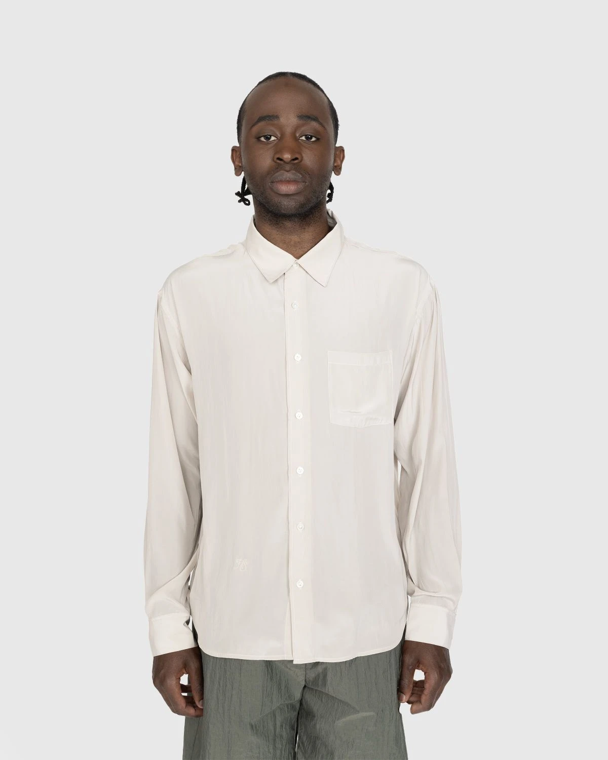 Highsnobiety – Lightweight Long-Sleeve Shirt Beige 2 Highsnobiety – Lightweight Long-Sleeve Shirt Beige - Image 2