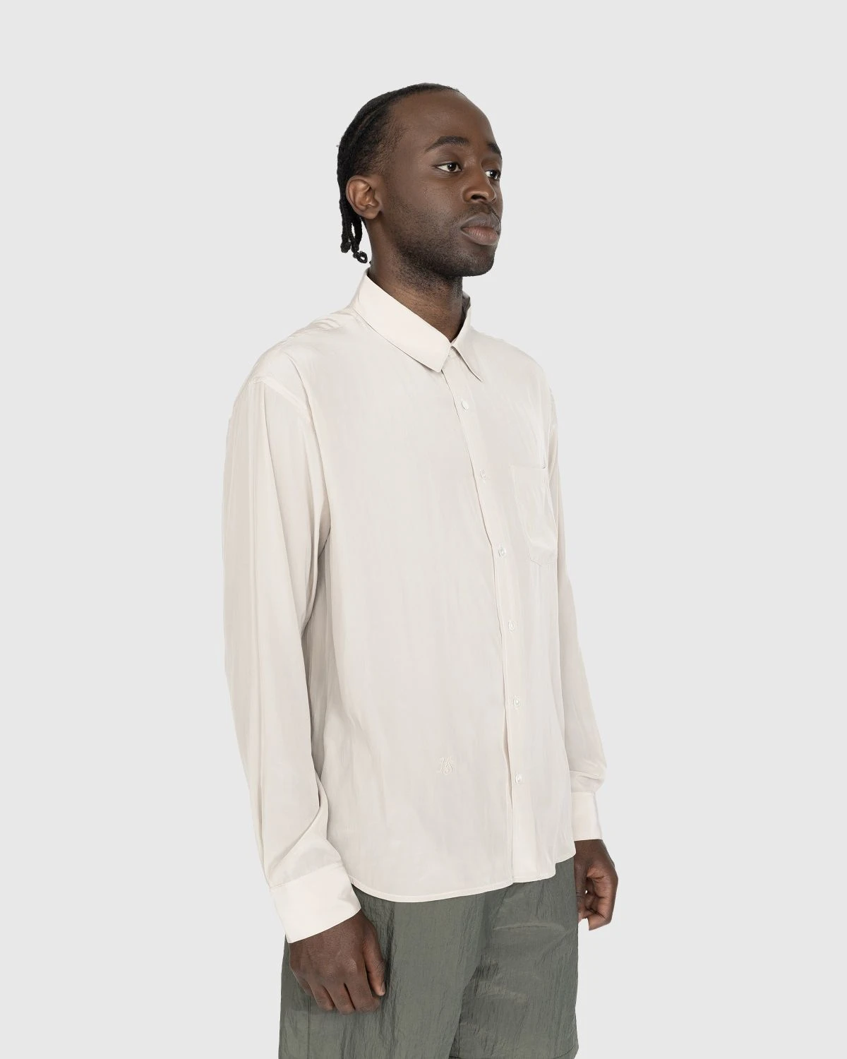 Highsnobiety – Lightweight Long-Sleeve Shirt Beige 4 Highsnobiety – Lightweight Long-Sleeve Shirt Beige - Image 4