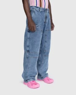 JACQUEMUS – Le De Nimes Cargo Blue/Tabac -Acne Studios Clothing Jacquemus Jeans Blue LNqJxKsP