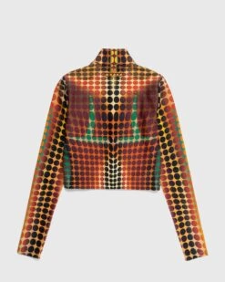Jean Paul Gaultier – Zip High Neck Longsleeve Top Orange -Acne Studios Clothing Jean Paul Gaultier 1 5cJcMEFl