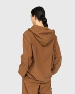 Jil Sander – Hooded Cotton Overshirt Tobacco -Acne Studios Clothing JilSander 1026 KH4iTDYD