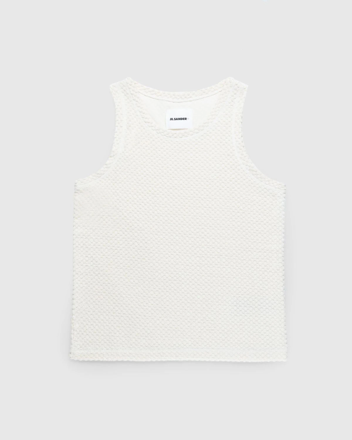Jil Sander – Cotton Blend Terry Tank Top Beige 1 Jil Sander – Cotton Blend Terry Tank Top Beige