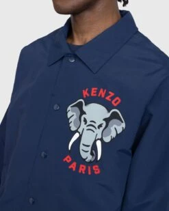Kenzo – Elephant Coach Jacket Midnight Blue -Acne Studios Clothing Kenzo 0237 A80IzWQt