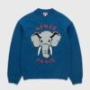 Kenzo – Bowling Elephant Merino Wool Jumper Wisteria