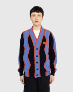 Kenzo – Wavy Stripe Cardigan -Acne Studios Clothing Kenzo Sweater Blue R HJXqcDJv