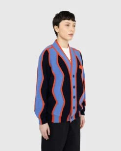 Kenzo – Wavy Stripe Cardigan -Acne Studios Clothing Kenzo Sweater Blue R LdZwiCzr