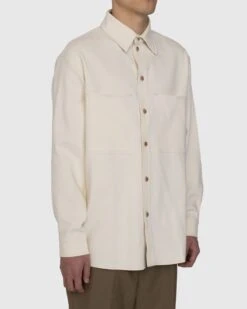 Lemaire – Wool Blend Shirt Beige -Acne Studios Clothing Lemaire Shirt 03 rzbnVREX