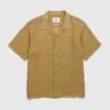 Highsnobiety – Linen Short-Sleeve Shirt Brown