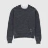 Maison Margiela – Distressed Crewneck Sweater Dark Grey