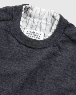 Maison Margiela – Distressed Crewneck Sweater Dark Grey -Acne Studios Clothing MaisonMargiela pullo PD6XtV0u