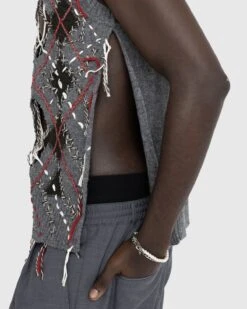 Maison Margiela – Distressed Wool Sweater Vest Multi -Acne Studios Clothing MaisonMargiela vest 0wK0YehD