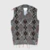 Maison Margiela – Distressed Wool Sweater Vest Multi