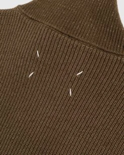 Maison Margiela – Knit Zip-Up Cardigan Brown -Acne Studios Clothing Margiela Knit Jumper Q5kEVtBg