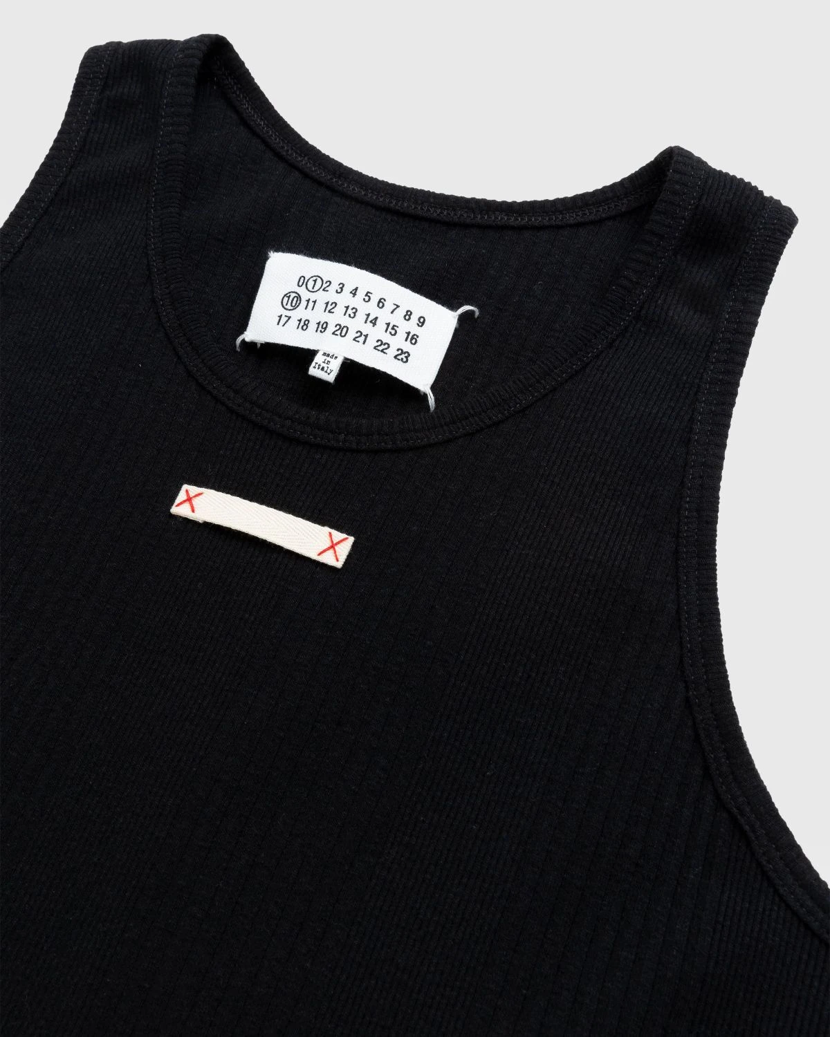 Maison Margiela – Rib Tank Top Black 2 Maison Margiela – Rib Tank Top Black - Image 2