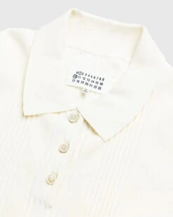 Maison Margiela – Knitted Polo Shirt Beige -Acne Studios Clothing Margilela Polo Shirt Rnu7P9vV