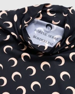 Marine Serre – All-Over Moon Print Second Skin Top Black -Acne Studios Clothing MarineSerre MOON PRI KkFPPKRs