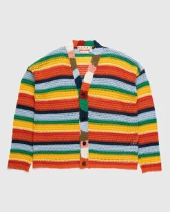 Marni X No Vacancy Inn – Striped Crochet Cardigan Multi