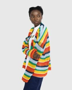 Marni X No Vacancy Inn – Striped Crochet Cardigan Multi -Acne Studios Clothing Marni SS23 Cardigan bIDVOgzQ