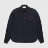 Marni – Embroidered Virgin Wool Shirt Blue
