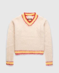 Marni – Mohair Sweater Beige Multi