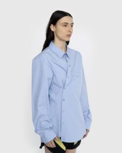 Martine Rose – Wrap Shirt Blue 10 Martine Rose – Wrap Shirt Blue -Acne Studios Clothing MartineRose shirt 08 aSTG Weh