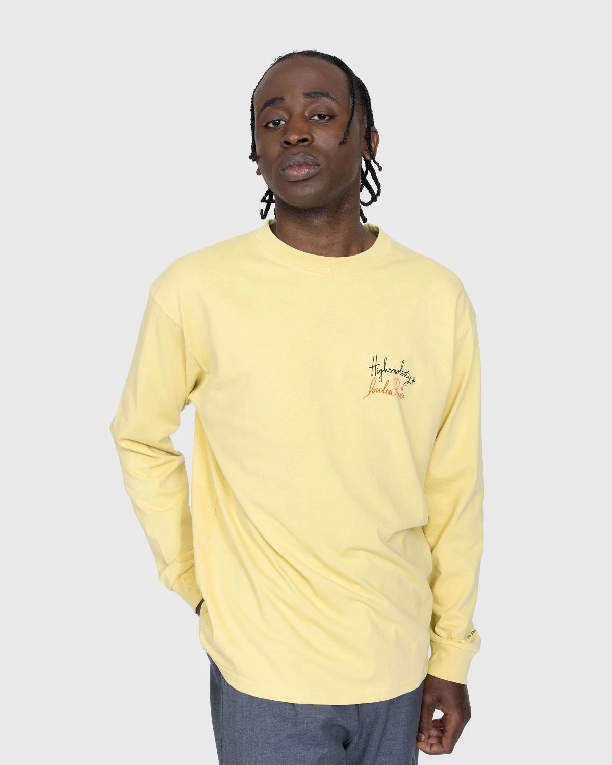 Loulou Paris X Highsnobiety – Long Sleeve T-Shirt Lemon 3 Loulou Paris X Highsnobiety – Long Sleeve T-Shirt Lemon - Image 3