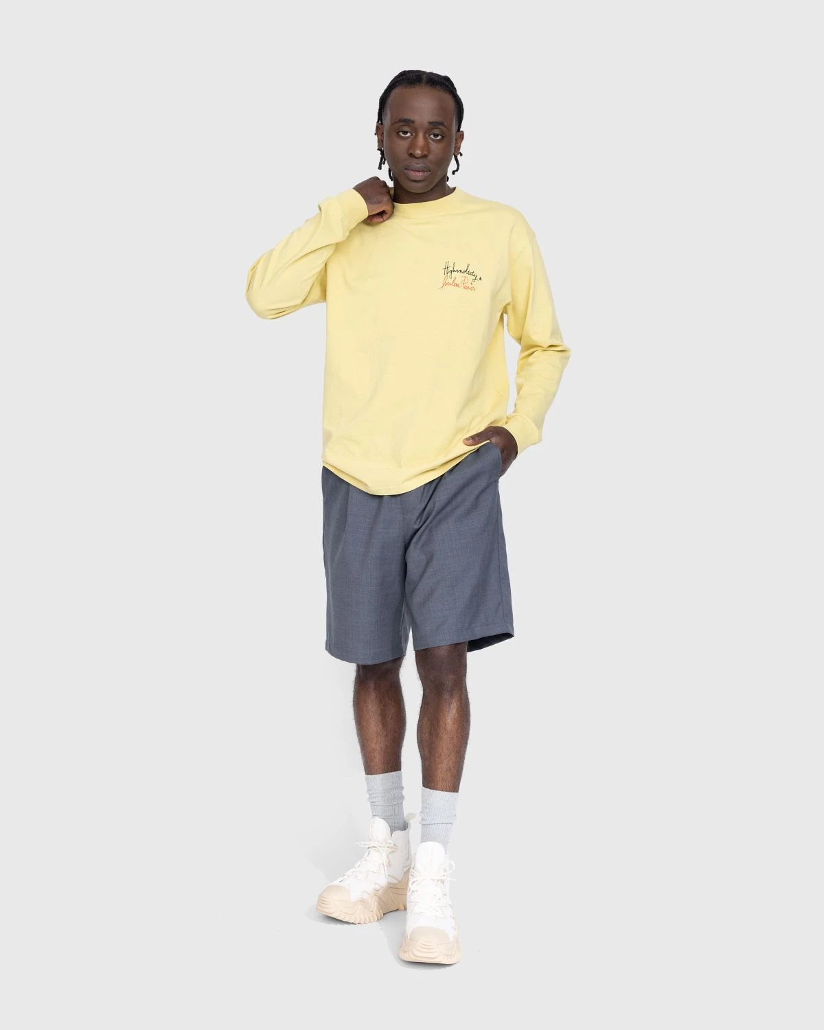 Loulou Paris X Highsnobiety – Long Sleeve T-Shirt Lemon 5 Loulou Paris X Highsnobiety – Long Sleeve T-Shirt Lemon - Image 5