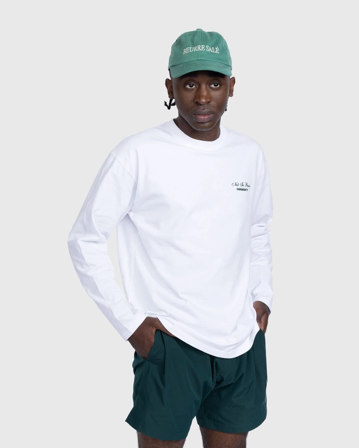 Highsnobiety – Not In Paris 5 Long Sleeve T-Shirt White 3 Highsnobiety – Not In Paris 5 Long Sleeve T-Shirt White - Image 3