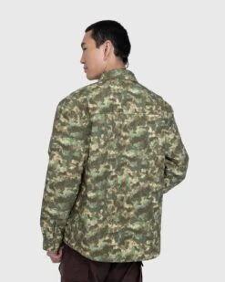 The North Face – M66 Stuffed Shirt Jacket Military Olive/Stippled Camo Print -Acne Studios Clothing NorthFace 0390 Gb68z55L