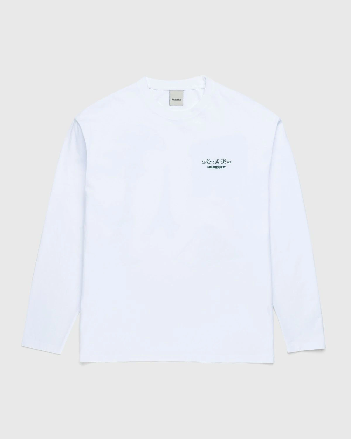 Highsnobiety – Not In Paris 5 Long Sleeve T-Shirt White 2 Highsnobiety – Not In Paris 5 Long Sleeve T-Shirt White - Image 2