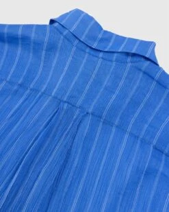 Our Legacy – Initial Shirt Blue Rayon Plait Stripe -Acne Studios Clothing Our Legacy Longsleev xq zx7to