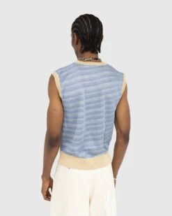 Our Legacy – Knitted Vest Cartoon Static Stripe -Acne Studios Clothing Our Legacy Sweaterve 0s Vgn3j