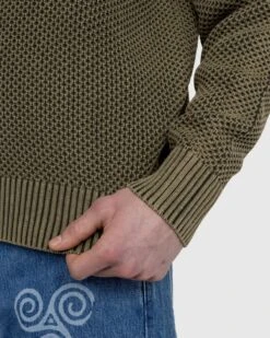 Patta – Honeycomb Knitted Sweater -Acne Studios Clothing Patta Sweater Green GfJXq2hH