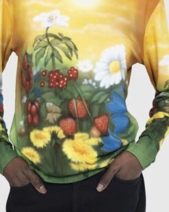 Stockholm Surfboard Club – Floral Airbrush Longsleeve Multi -Acne Studios Clothing Stockholm Surf Club RSciRBfA