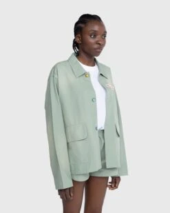 Stockholm Surfboard Club – Canvas Coach Jacket Sage -Acne Studios Clothing Stockholm Surf Club RlF1zrSJ