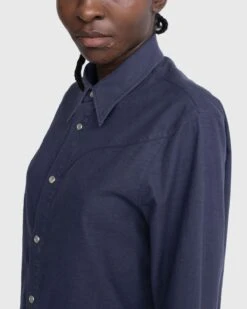 Stockholm Surfboard Club – Western Button-Up Shirt Faded Navy -Acne Studios Clothing Stockholm Surf Club U0tcneRl