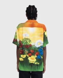 Stockholm Surfboard Club – Floral Airbrush Button-Up Shirt Multi -Acne Studios Clothing Stockholm Surf Club YB7fxw W