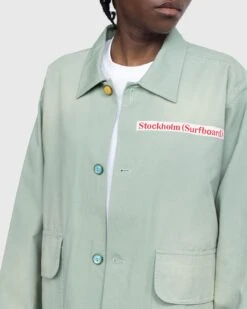 Stockholm Surfboard Club – Canvas Coach Jacket Sage -Acne Studios Clothing Stockholm Surf Club a4x2x lU