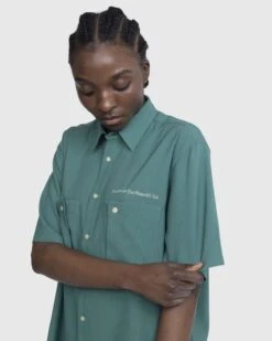 Stockholm Surfboard Club – Seersucker Button-Up Shirt Pear -Acne Studios Clothing Stockholm Surf Club k3sJx IQ