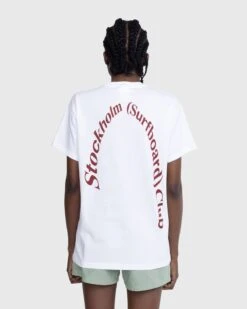 Stockholm Surfboard Club – Logo T-Shirt White -Acne Studios Clothing Stockholm Surf Club m408znDm