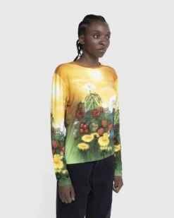 Stockholm Surfboard Club – Floral Airbrush Longsleeve Multi -Acne Studios Clothing Stockholm Surf Club x6rmpyLr
