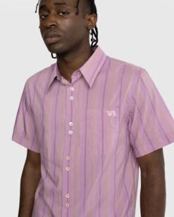 Wales Bonner – Rhythm Striped Shirt Pink -Acne Studios Clothing Wales Bonner shirt p 4QSaTnlU