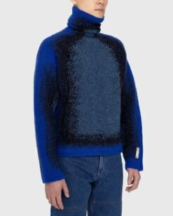 Y/Project – Gradient Heavy Knit Turtleneck Blue -Acne Studios Clothing Yproject SweatBlue 0 xJ2iTut