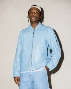 Highsnobiety – Leather Jacket Olive Green 17 Highsnobiety – Leather Jacket Olive Green -Acne Studios Clothing blue leather 2 Vo87 CYW