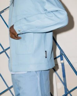 Highsnobiety – Leather Jacket Olive Green 14 Highsnobiety – Leather Jacket Olive Green -Acne Studios Clothing blue leather detail Pf H26zU